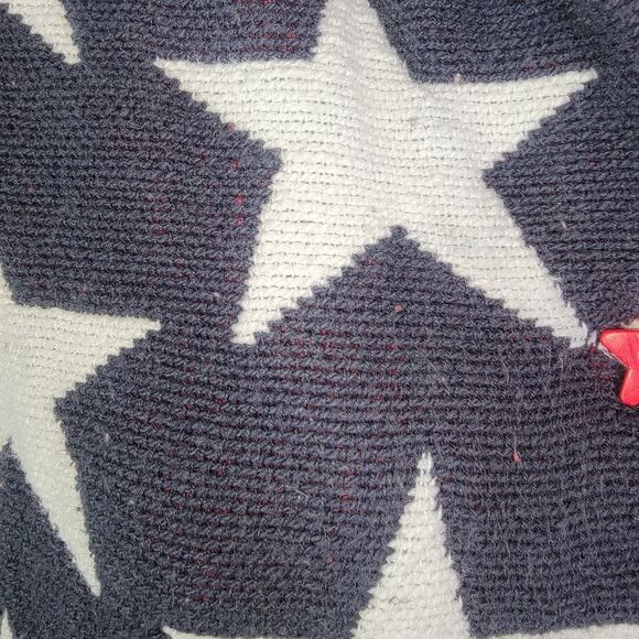 Tantrums Vintage USA American Flag Woven Jacket Stars Stripes size Small - Picture 5 of 6